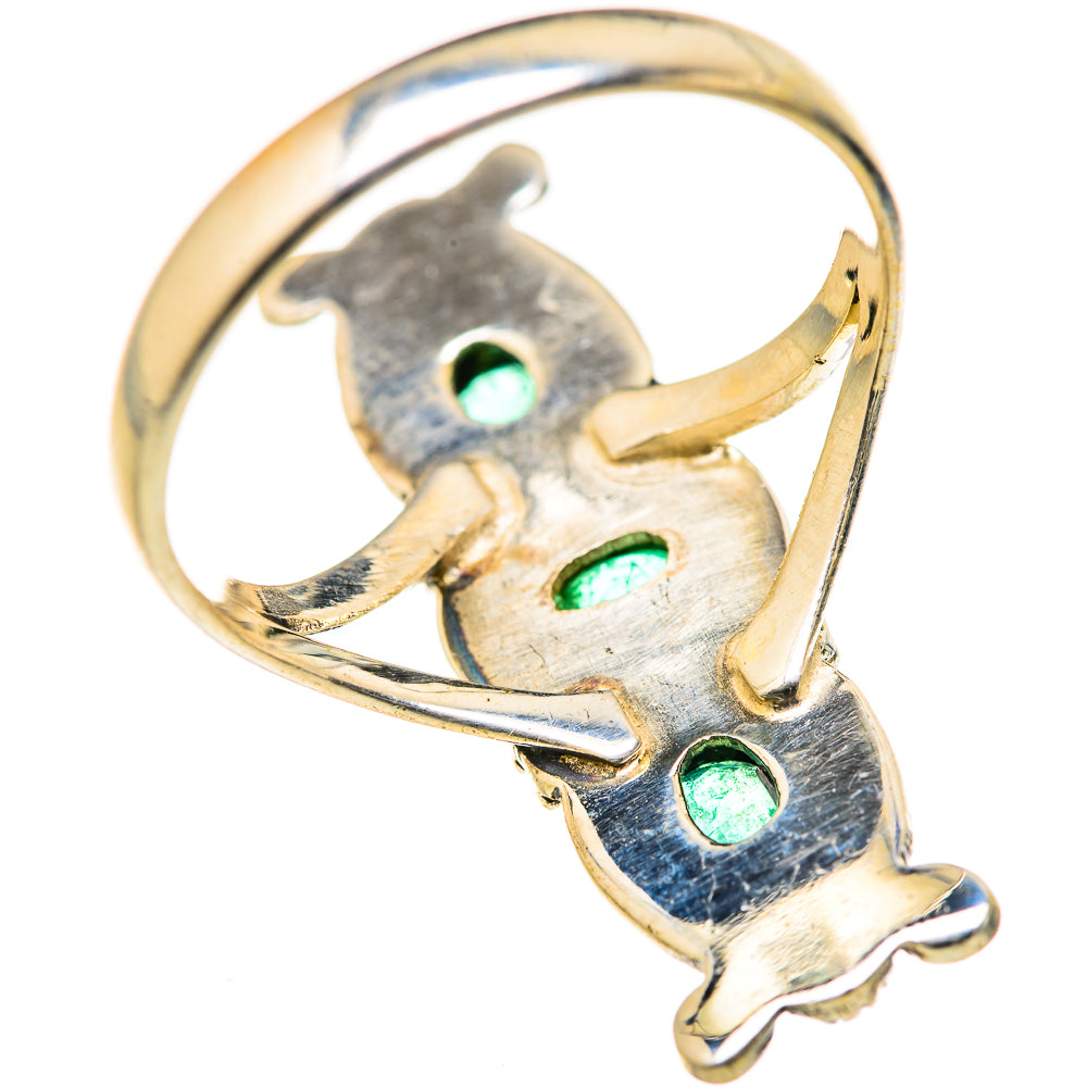 Zambian Emerald Rings handcrafted by Ana Silver Co - RING127734 - Photo 3