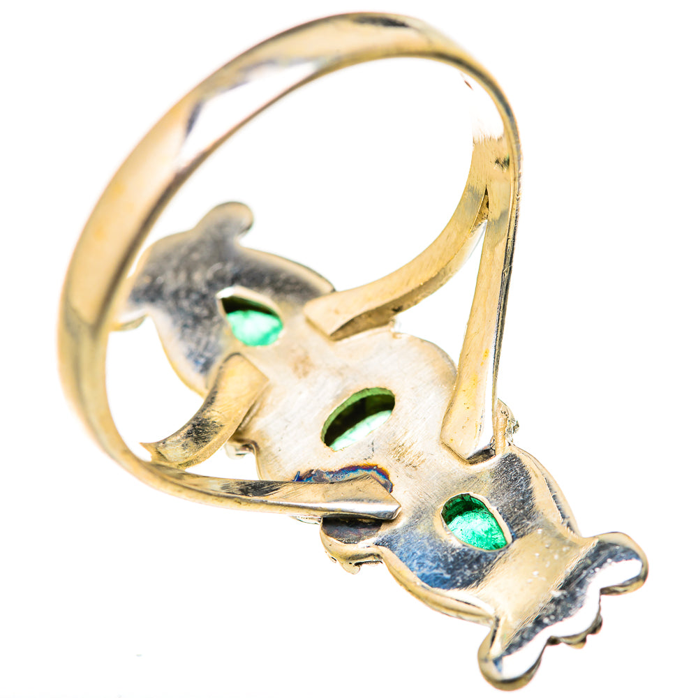 Zambian Emerald Rings handcrafted by Ana Silver Co - RING127752 - Photo 3