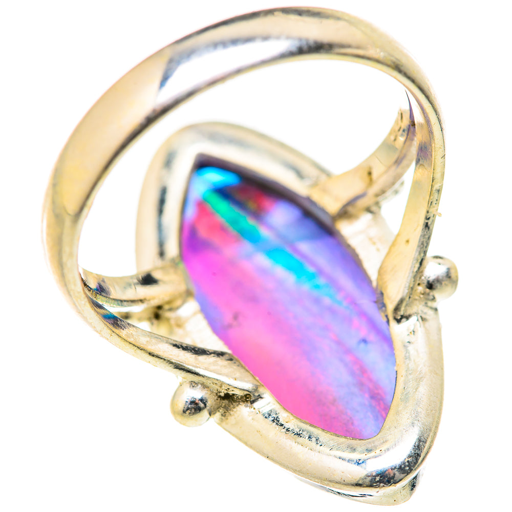 Ethiopian Opal Rings handcrafted by Ana Silver Co - RING127758 - Photo 3