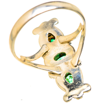 Zambian Emerald Rings handcrafted by Ana Silver Co - RING127761 - Photo 3