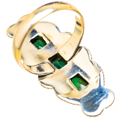 Zambian Emerald Rings handcrafted by Ana Silver Co - RING127784 - Photo 3