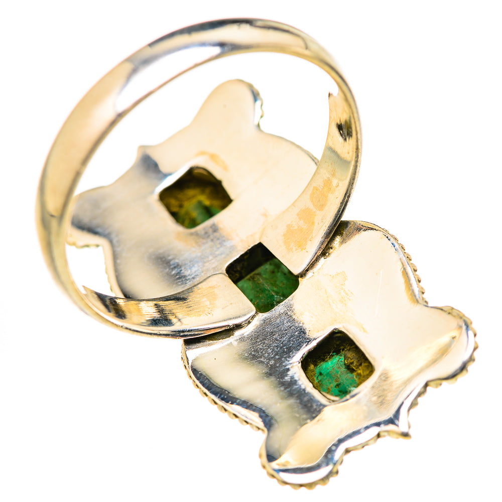 Zambian Emerald Rings handcrafted by Ana Silver Co - RING127785 - Photo 3