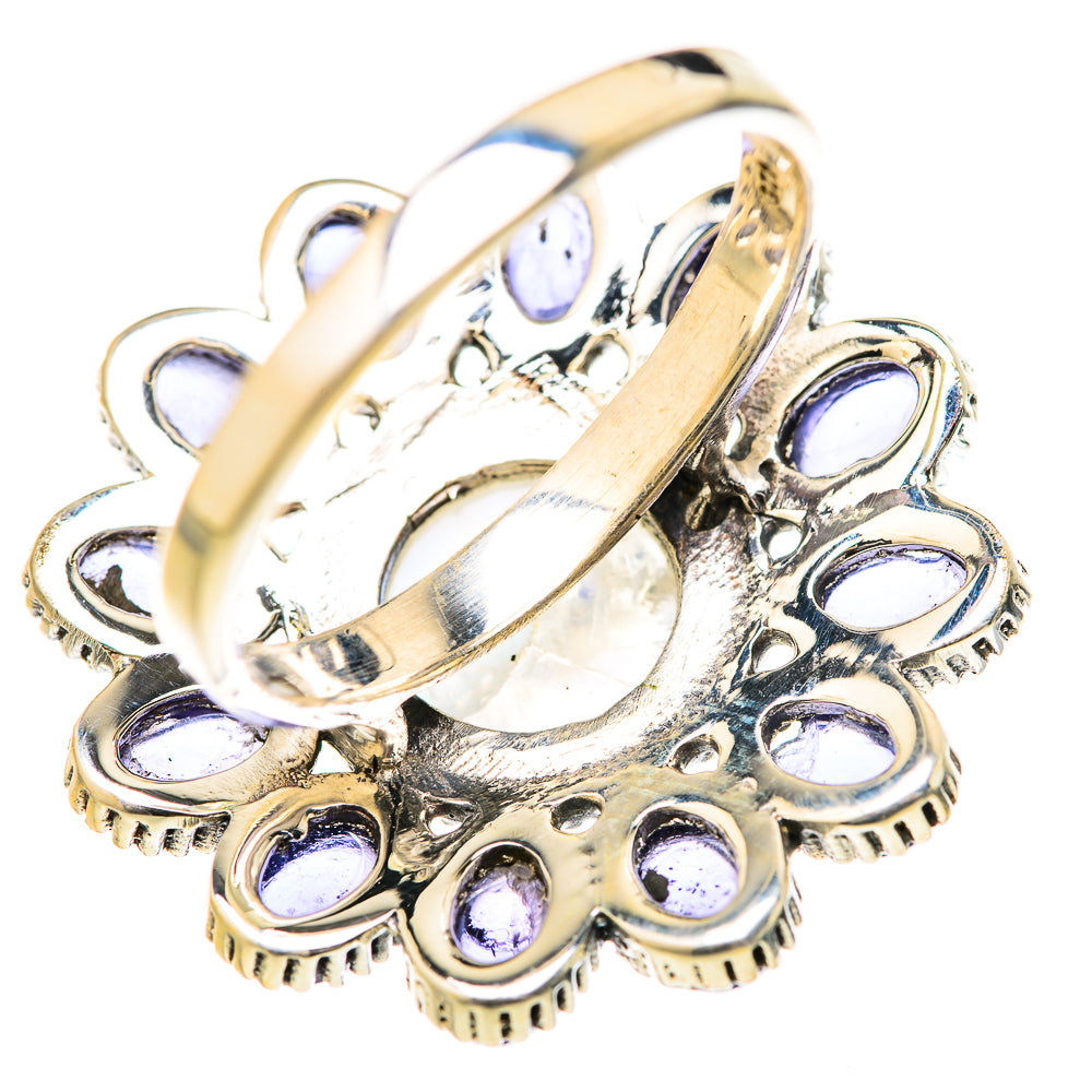 Rainbow Moonstone Rings handcrafted by Ana Silver Co - RING127788 - Photo 3