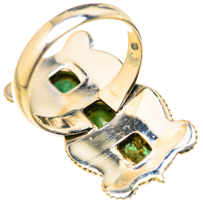 Zambian Emerald Rings handcrafted by Ana Silver Co - RING127801 - Photo 3