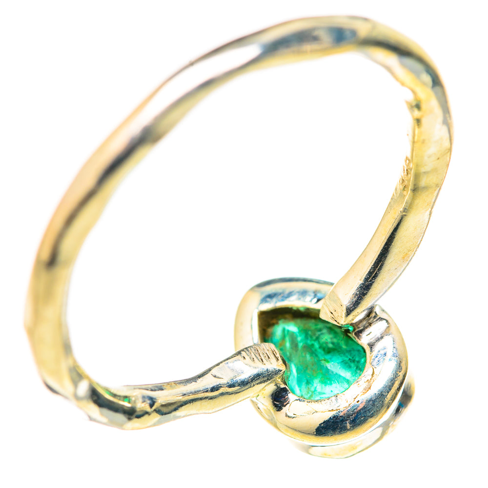 Zambian Emerald Rings handcrafted by Ana Silver Co - RING127815 - Photo 3