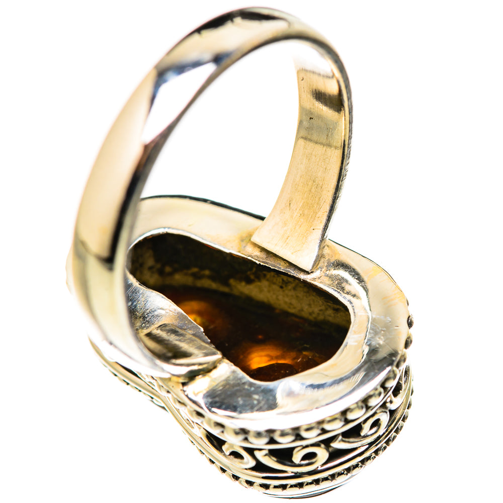 Mexican Fire Agate Rings handcrafted by Ana Silver Co - RING127817 - Photo 3
