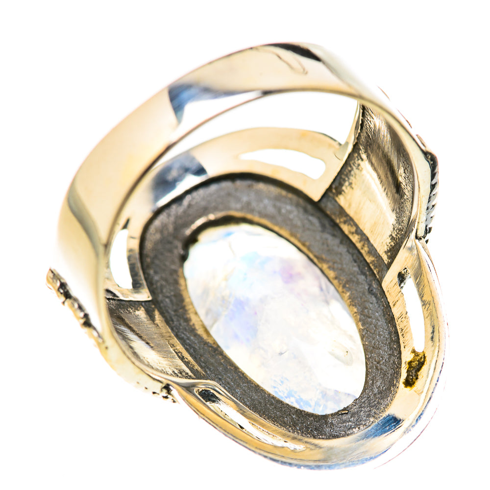 Rainbow Moonstone Rings handcrafted by Ana Silver Co - RING127827 - Photo 3