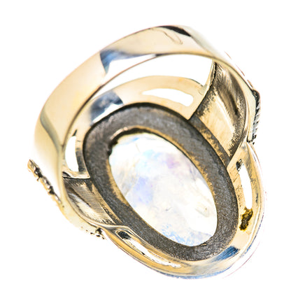 Rainbow Moonstone Rings handcrafted by Ana Silver Co - RING127827 - Photo 3