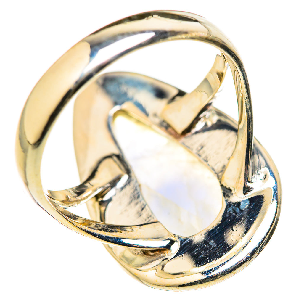 Rainbow Moonstone Rings handcrafted by Ana Silver Co - RING127828 - Photo 3
