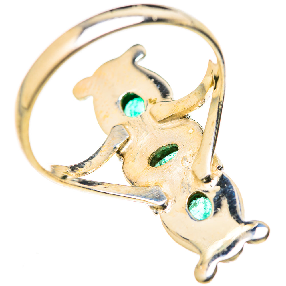 Zambian Emerald Rings handcrafted by Ana Silver Co - RING127842 - Photo 3