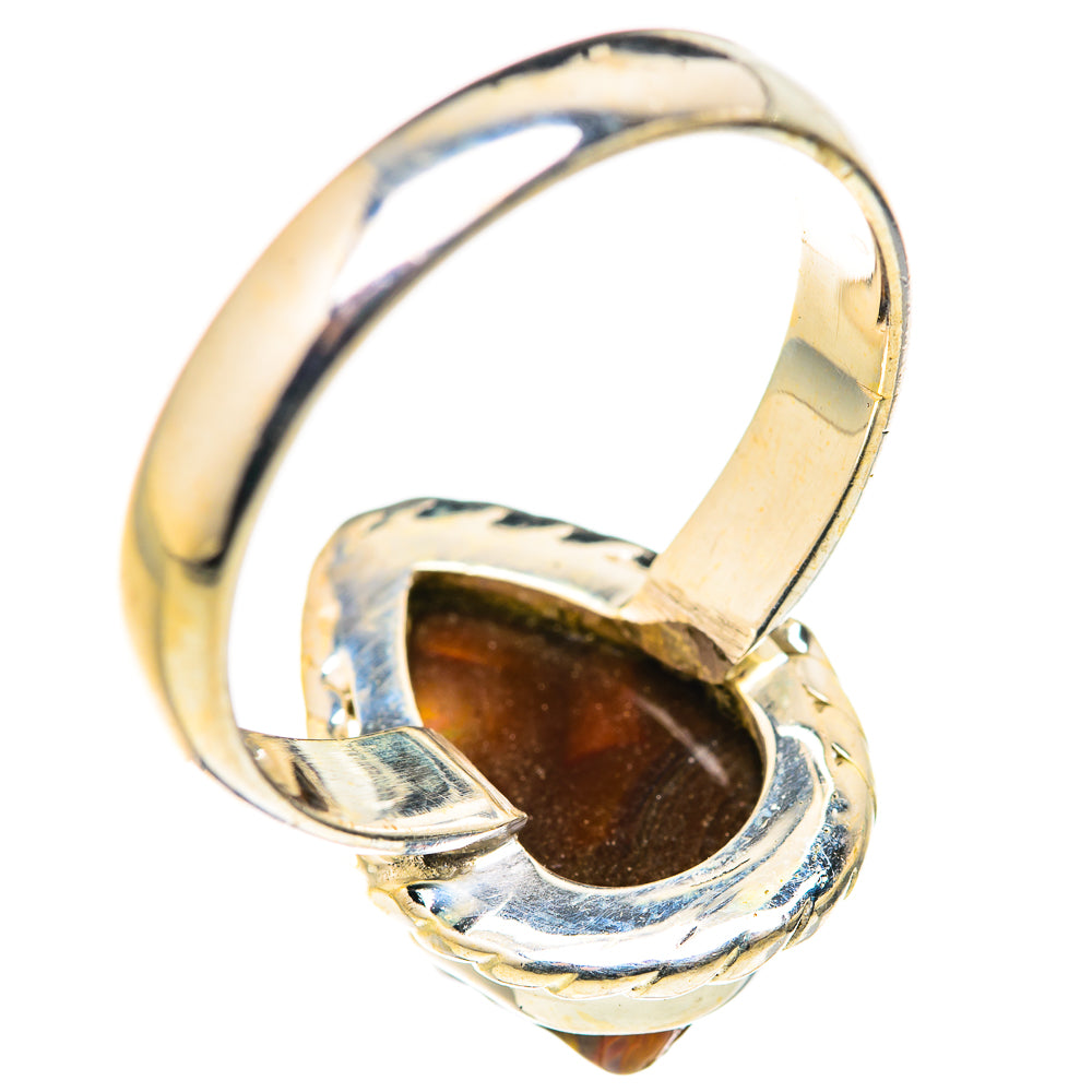 Mexican Fire Agate Rings handcrafted by Ana Silver Co - RING127846 - Photo 3