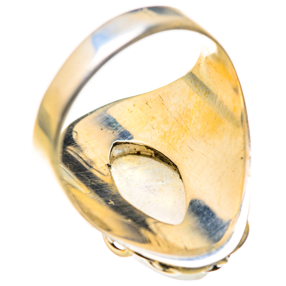 Rainbow Moonstone Rings handcrafted by Ana Silver Co - RING127879 - Photo 3