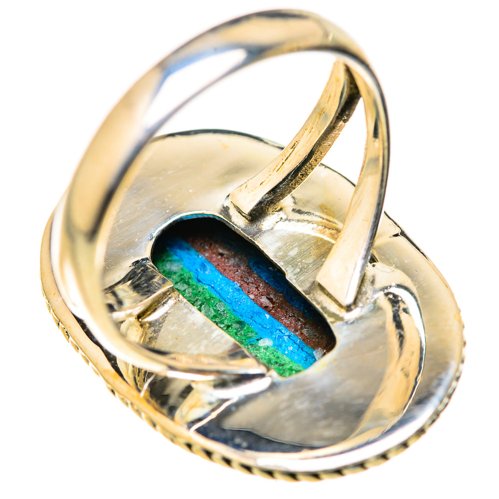 Rainbow Calsilica Rings handcrafted by Ana Silver Co - RING127881 - Photo 3