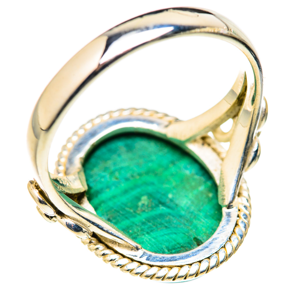Malachite Rings handcrafted by Ana Silver Co - RING127893 - Photo 3