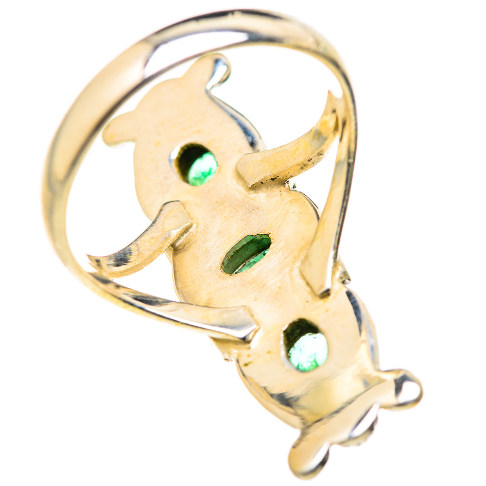 Zambian Emerald Rings handcrafted by Ana Silver Co - RING127896 - Photo 3