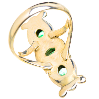 Zambian Emerald Rings handcrafted by Ana Silver Co - RING127896 - Photo 3