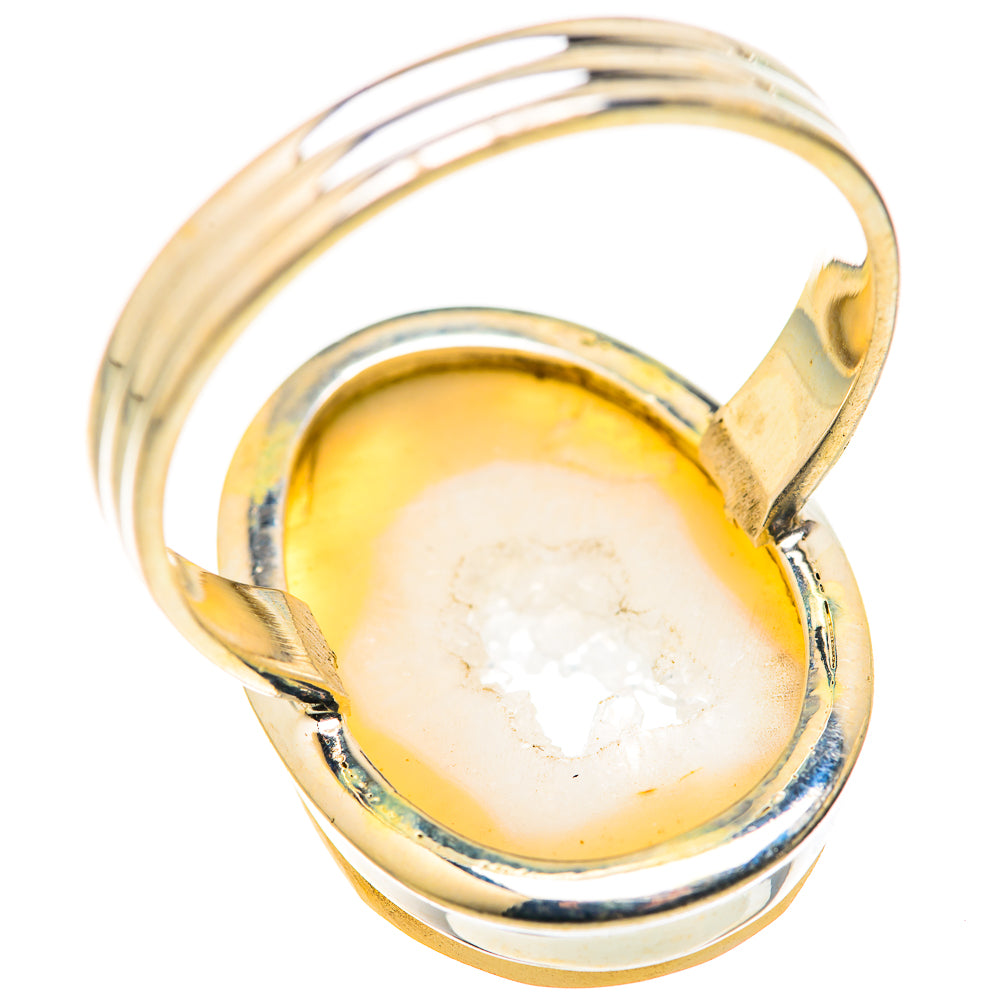Window Agate Druzy Rings handcrafted by Ana Silver Co - RING127899 - Photo 3