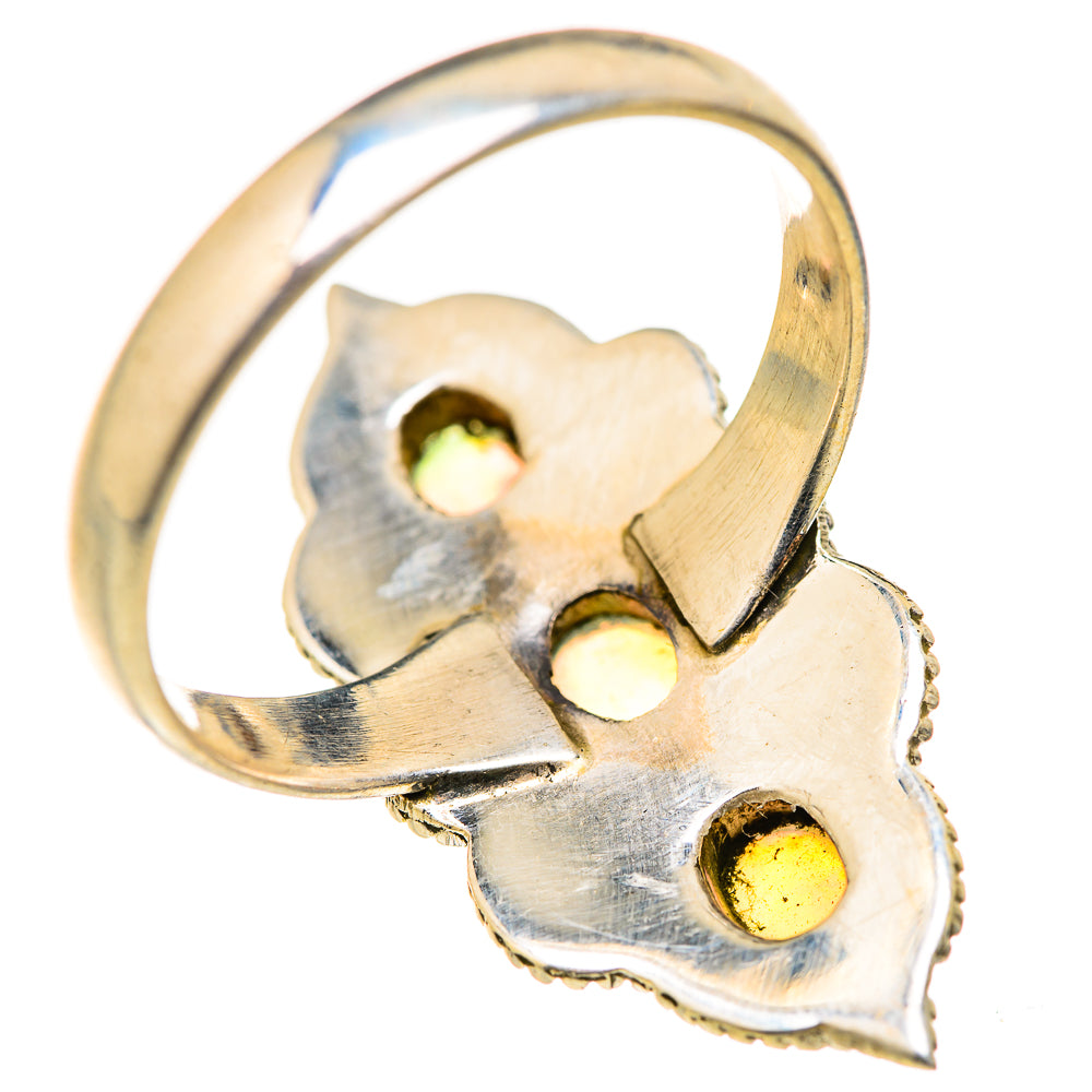 Ethiopian Opal Rings handcrafted by Ana Silver Co - RING127911 - Photo 3