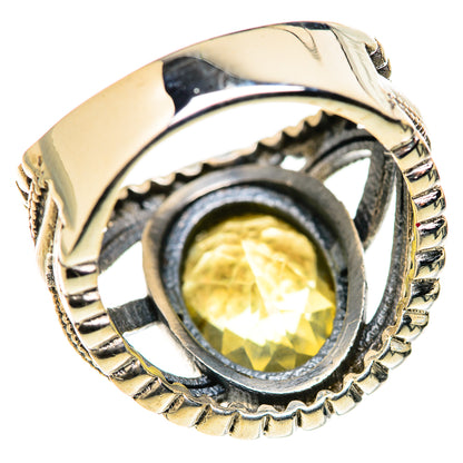Lemon Quartz Rings handcrafted by Ana Silver Co - RING127912 - Photo 3