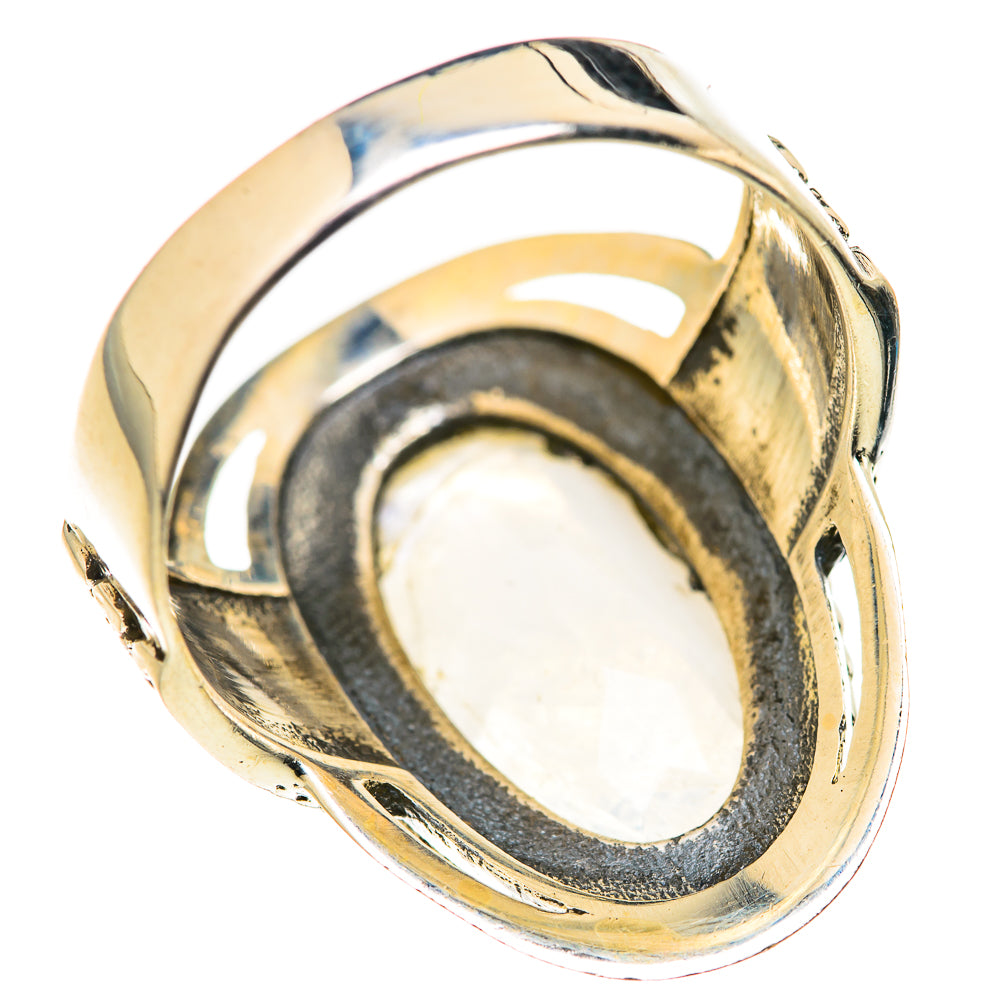 Rainbow Moonstone Rings handcrafted by Ana Silver Co - RING127931 - Photo 3