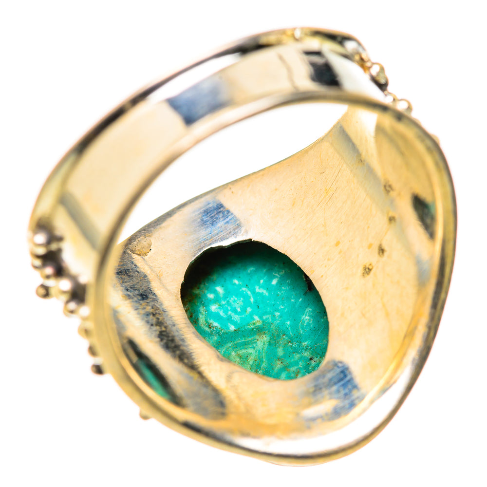 Tibetan Turquoise Rings handcrafted by Ana Silver Co - RING127945 - Photo 3