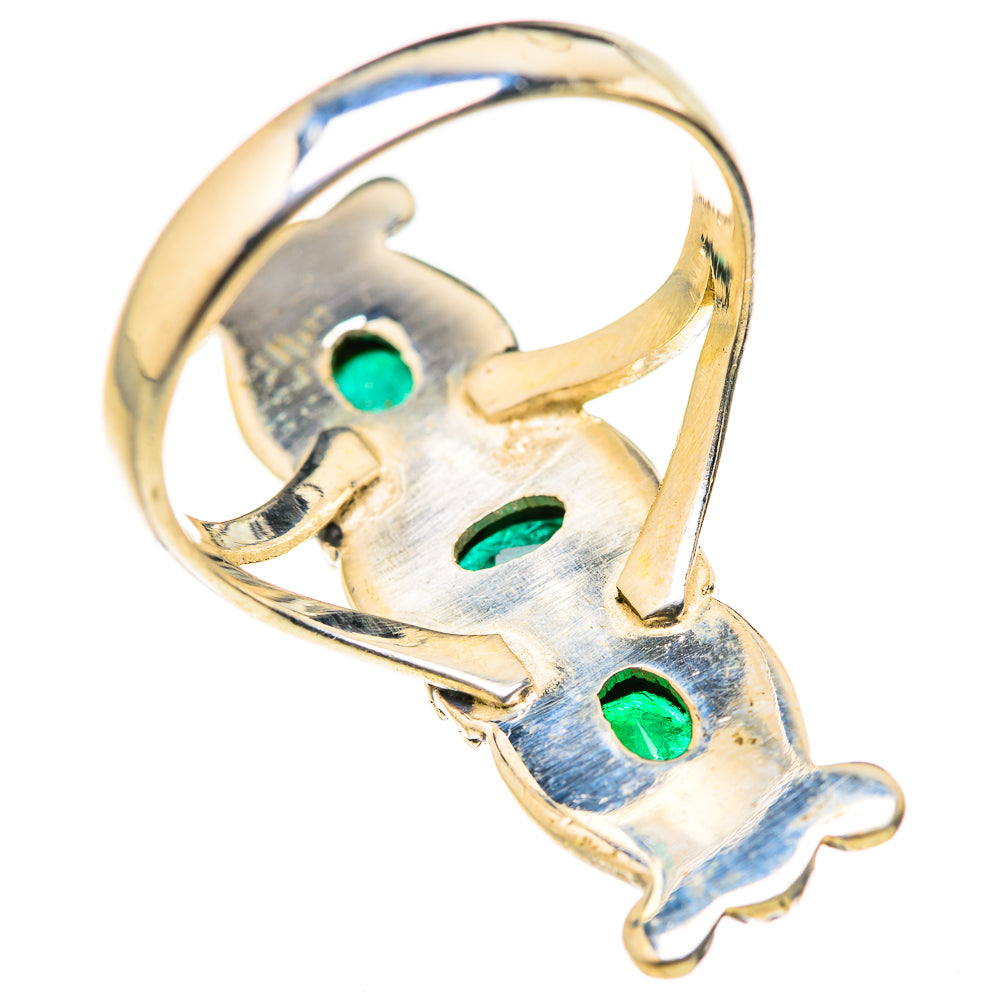 Zambian Emerald Rings handcrafted by Ana Silver Co - RING127949 - Photo 3
