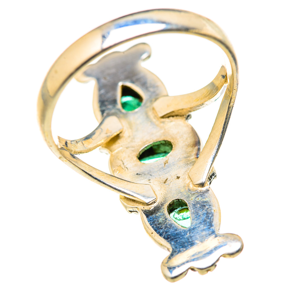 Zambian Emerald Rings handcrafted by Ana Silver Co - RING127951 - Photo 3