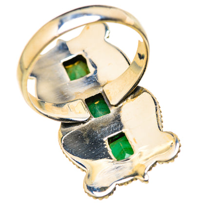 Zambian Emerald Rings handcrafted by Ana Silver Co - RING127988 - Photo 3
