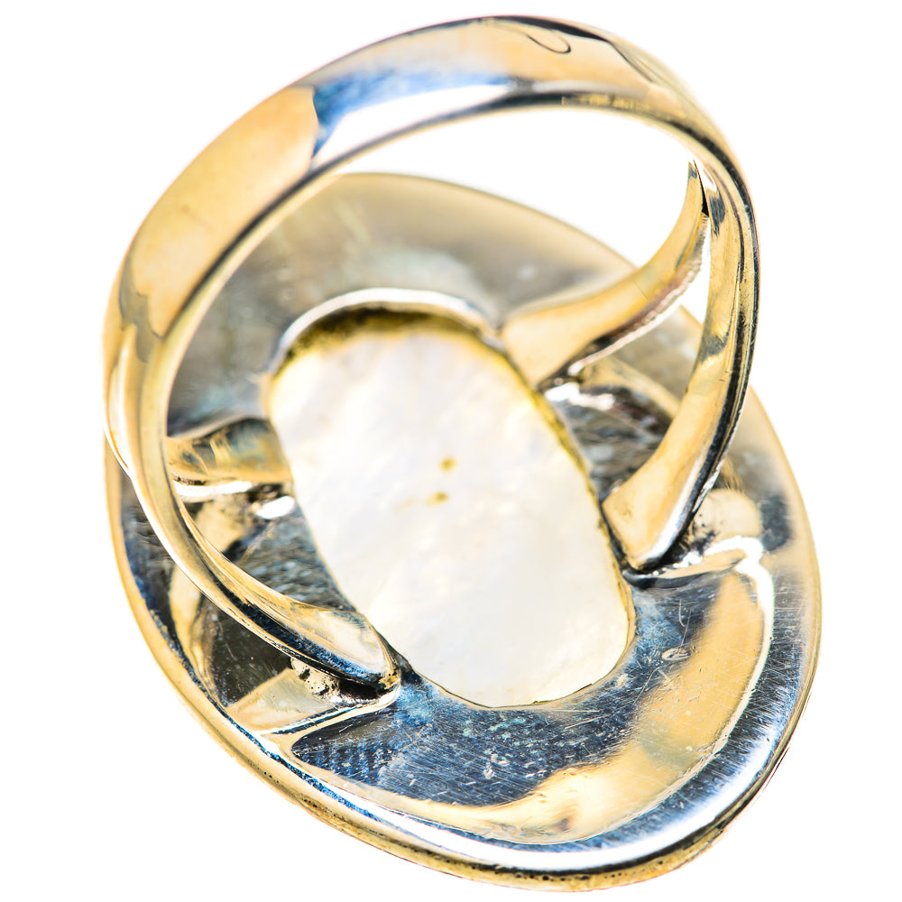 Rainbow Moosntone Rings handcrafted by Ana Silver Co - RING127995 - Photo 3
