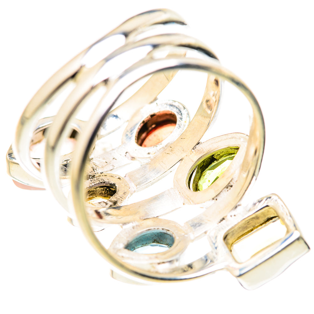 Rainbow Moonstone Rings handcrafted by Ana Silver Co - RING127997 - Photo 3