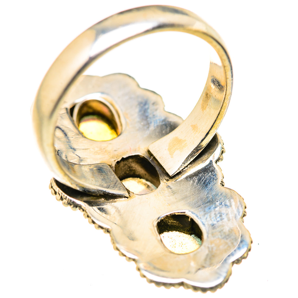 Ethiopian Opal Rings handcrafted by Ana Silver Co - RING128001 - Photo 3