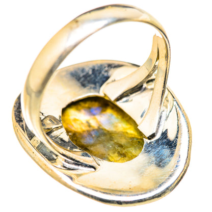 Labradorite Rings handcrafted by Ana Silver Co - RING128004 - Photo 3
