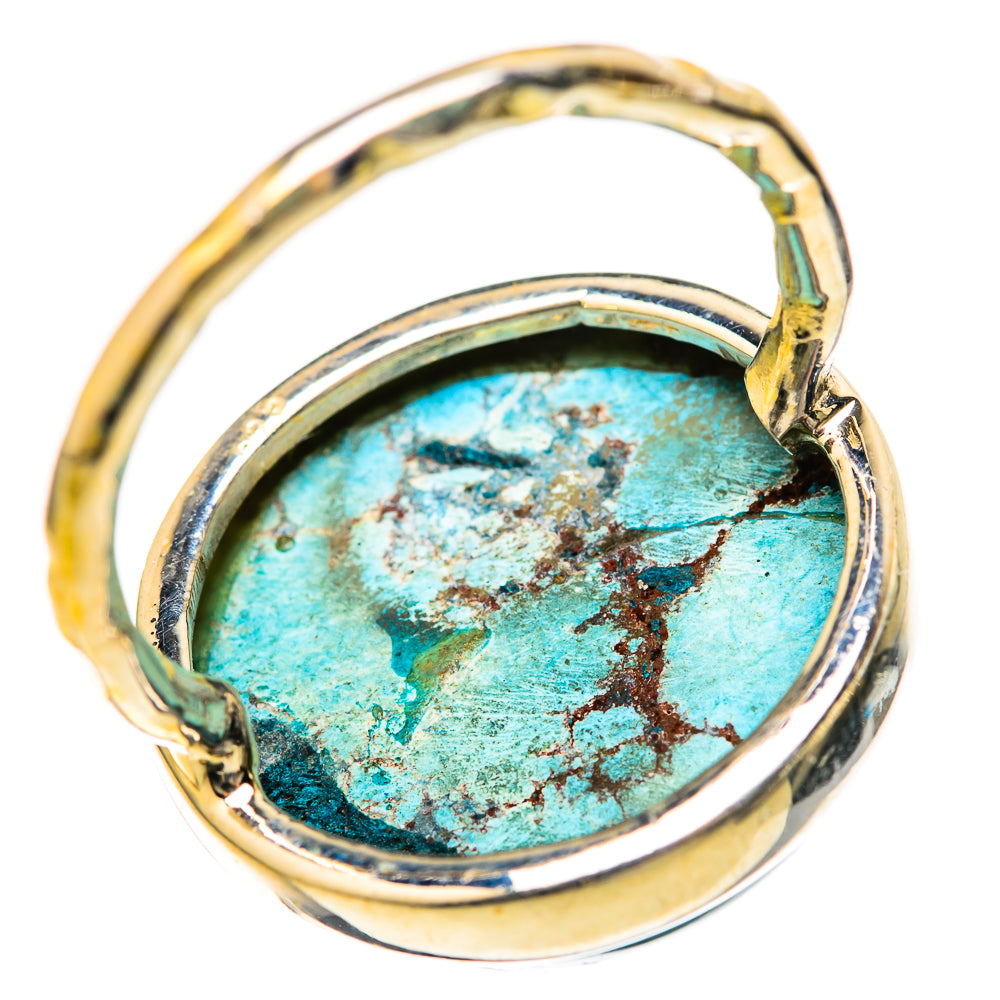 Tibetan Turquoise Rings handcrafted by Ana Silver Co - RING128011 - Photo 3
