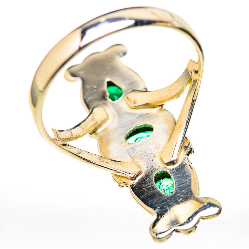 Zambian Emerald Rings handcrafted by Ana Silver Co - RING128017 - Photo 3