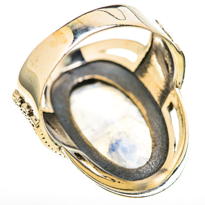 Rainbow Moonstone Rings handcrafted by Ana Silver Co - RING128028 - Photo 3