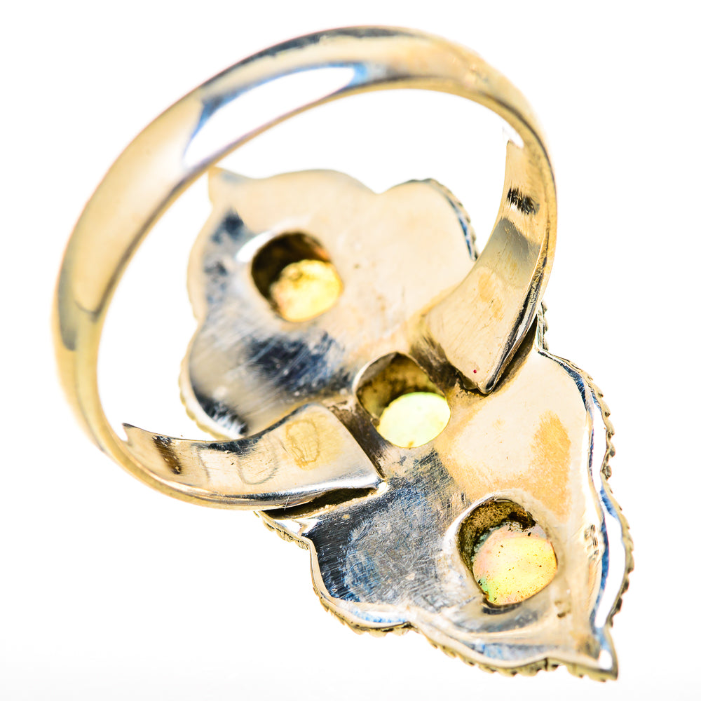 Ethiopian Opal Rings handcrafted by Ana Silver Co - RING128035 - Photo 3