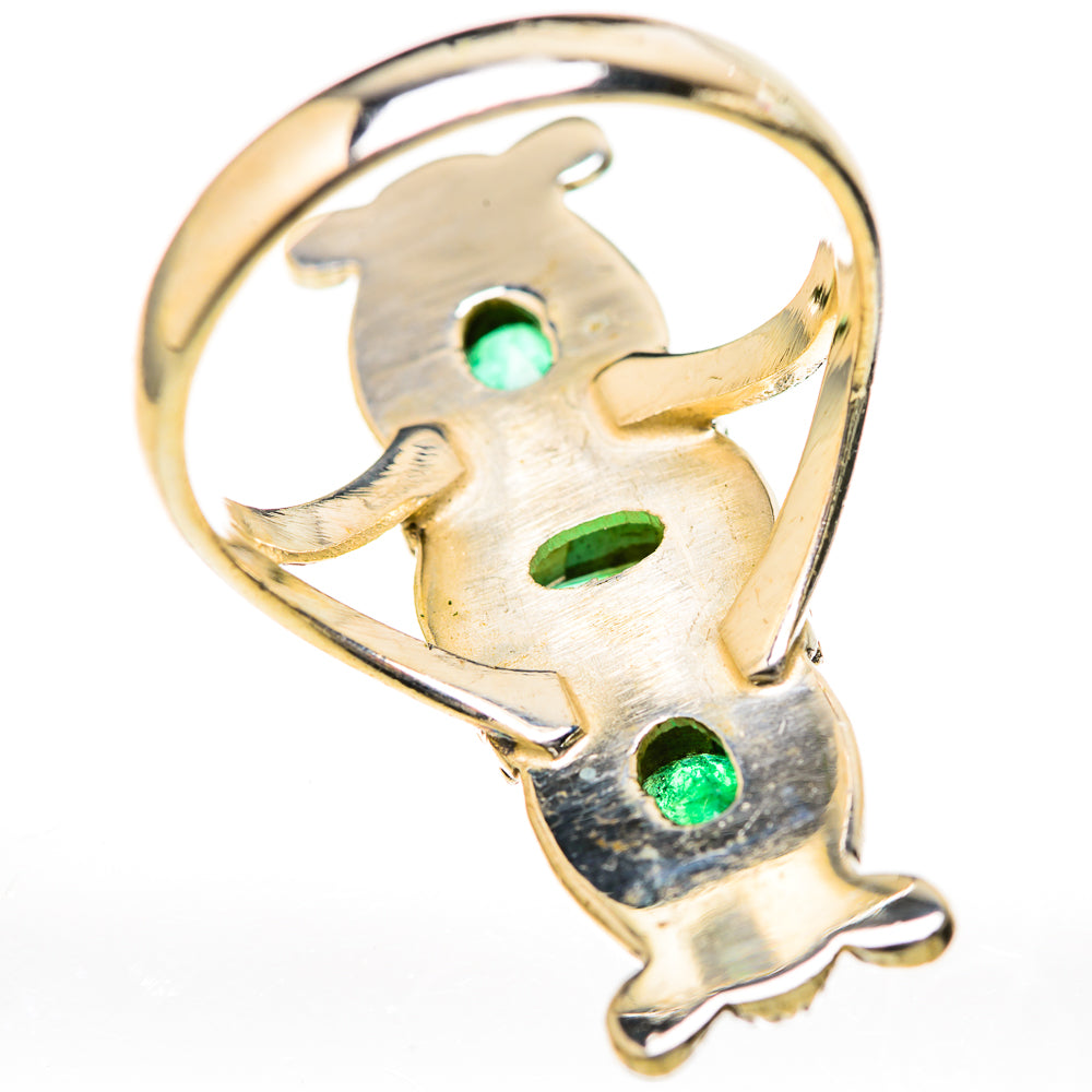 Zambian Emerald Rings handcrafted by Ana Silver Co - RING128044 - Photo 3