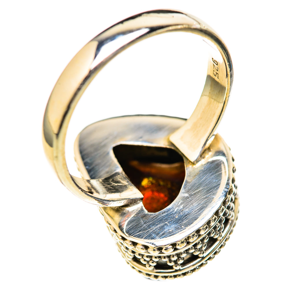Mexican Fire Agate Rings handcrafted by Ana Silver Co - RING128050 - Photo 3