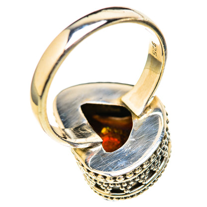 Mexican Fire Agate Rings handcrafted by Ana Silver Co - RING128050 - Photo 3