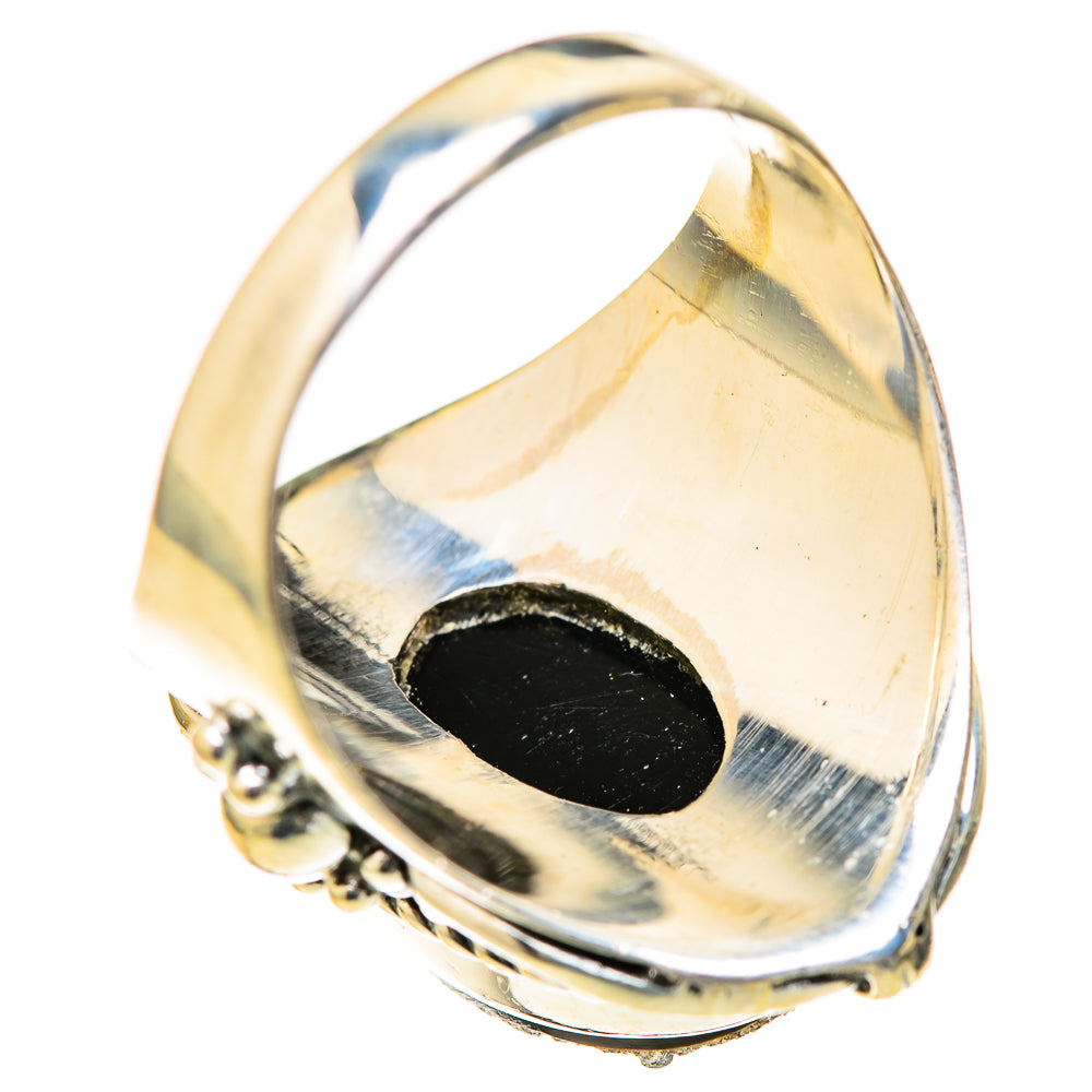 Black Druzy Rings handcrafted by Ana Silver Co - RING128058 - Photo 3