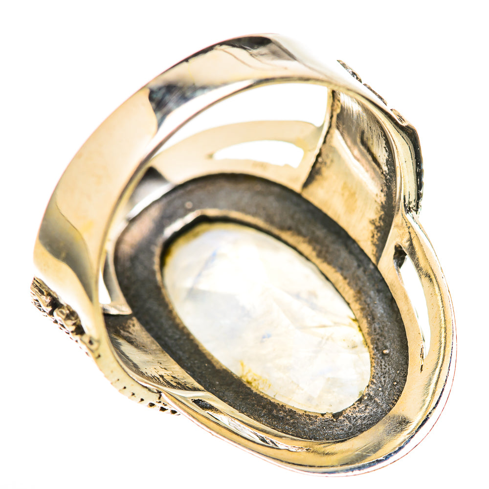 Rainbow Moonstone Rings handcrafted by Ana Silver Co - RING128059 - Photo 3