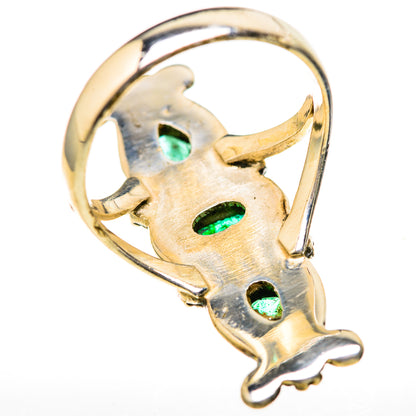 Zambian Emerald Rings handcrafted by Ana Silver Co - RING128075 - Photo 3