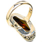 Mexican Fire Agate Rings handcrafted by Ana Silver Co - RING128081 - Photo 3