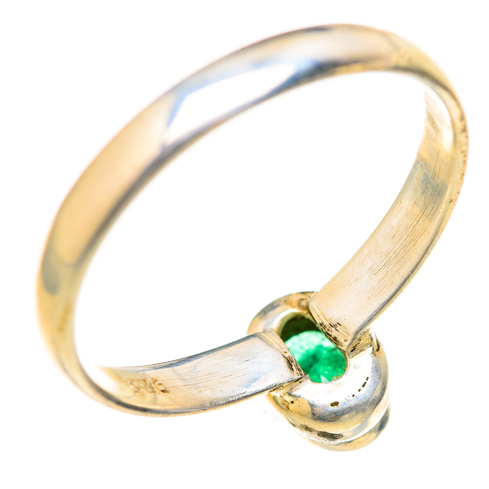 Zambian Emerald Rings handcrafted by Ana Silver Co - RING128103 - Photo 3