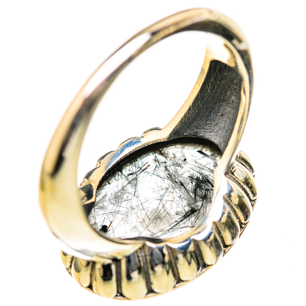Tourmalinated Quartz Rings handcrafted by Ana Silver Co - RING128110 - Photo 3