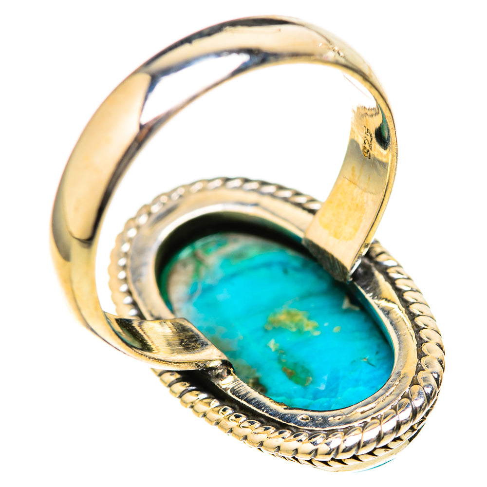 Chrysocolla Rings handcrafted by Ana Silver Co - RING128119 - Photo 3