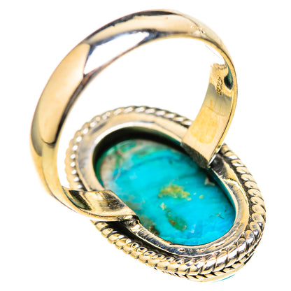 Chrysocolla Rings handcrafted by Ana Silver Co - RING128119 - Photo 3