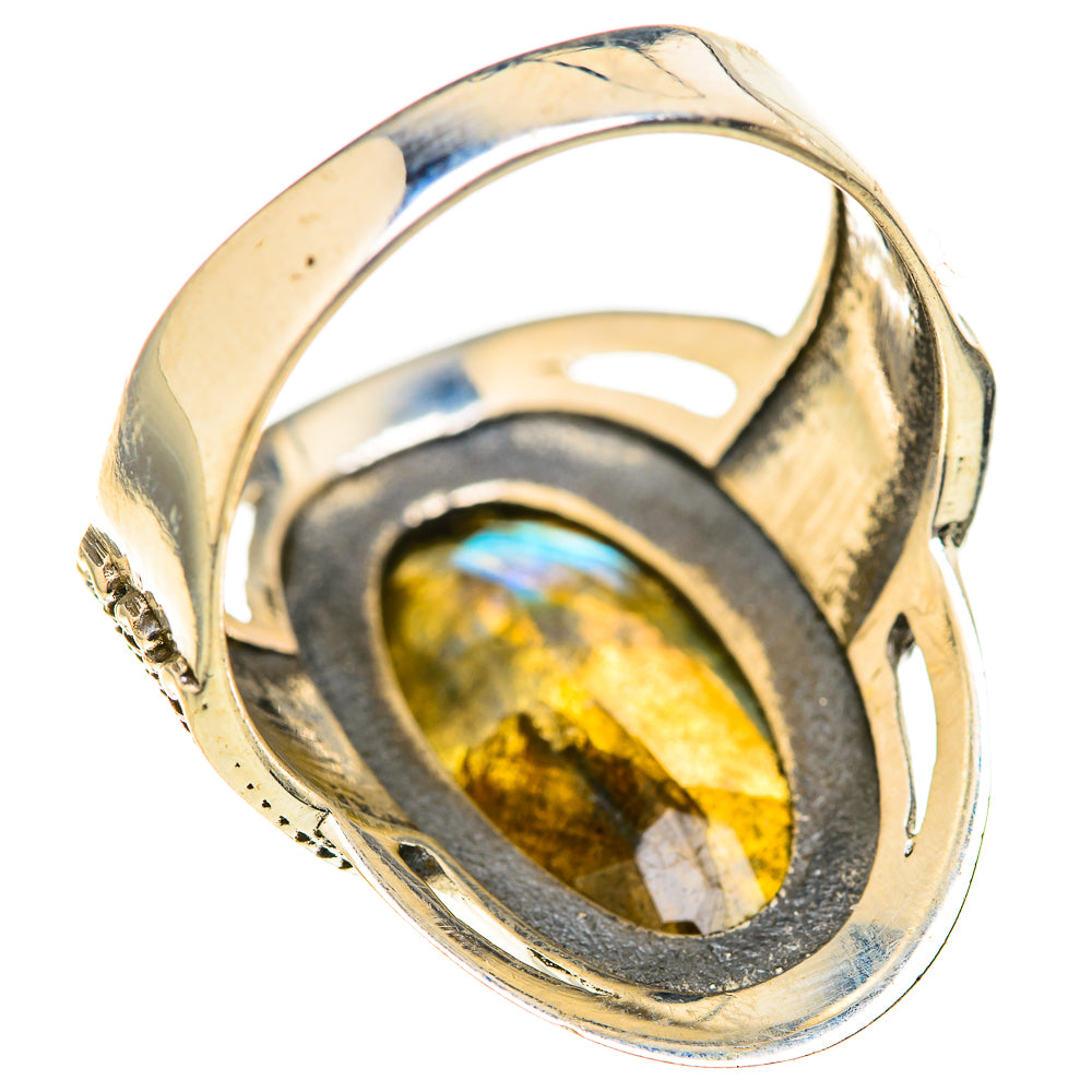 Labradorite Rings handcrafted by Ana Silver Co - RING128121 - Photo 3