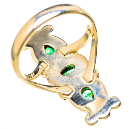 Zambian Emerald Rings handcrafted by Ana Silver Co - RING128125 - Photo 3