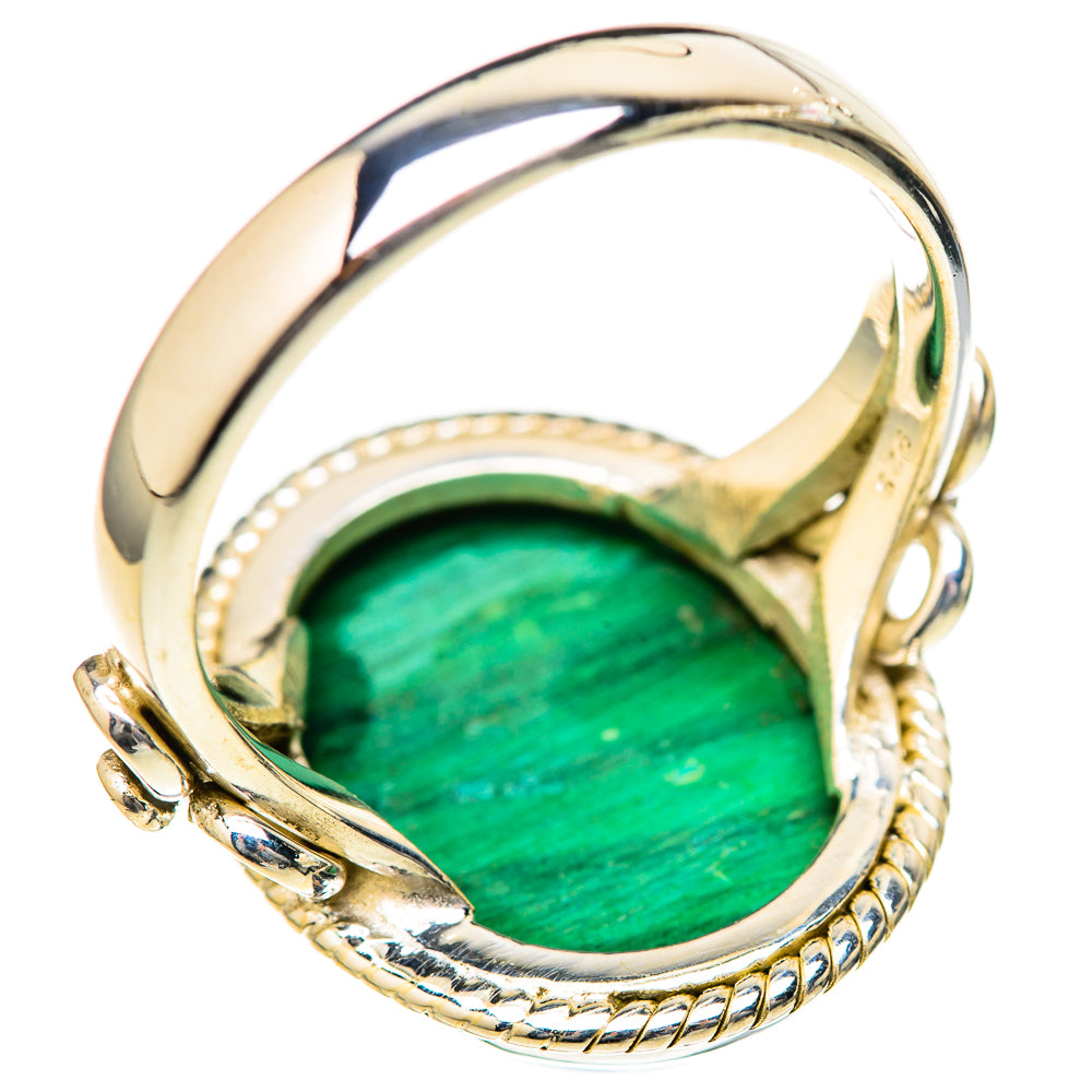 Malachite Rings handcrafted by Ana Silver Co - RING128130 - Photo 3